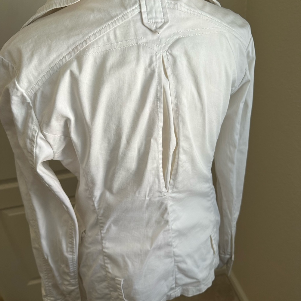 Diesel White Double-Breasted Trench Coat - Picture 5 of 11